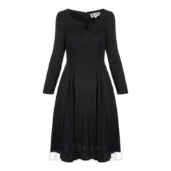 Bleeding Heart Black Dress (Black)