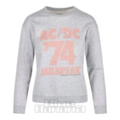 Official AC/DC 74 Jailbreak Crew Neck Sweatshirt (Grey)