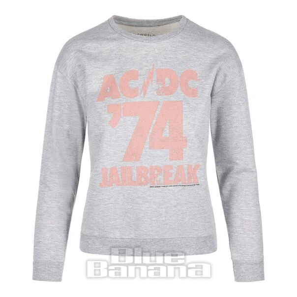 Official AC/DC 74 Jailbreak Crew Neck Sweatshirt (Grey) 1 Official AC/DC 74 Jailbreak Crew Neck Sweatshirt (Grey)