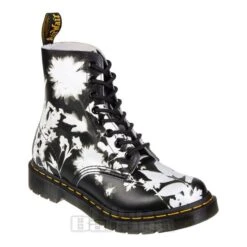 Dr. Martens Dr Martens 1460 Phantom Flower Boots (Black/White)