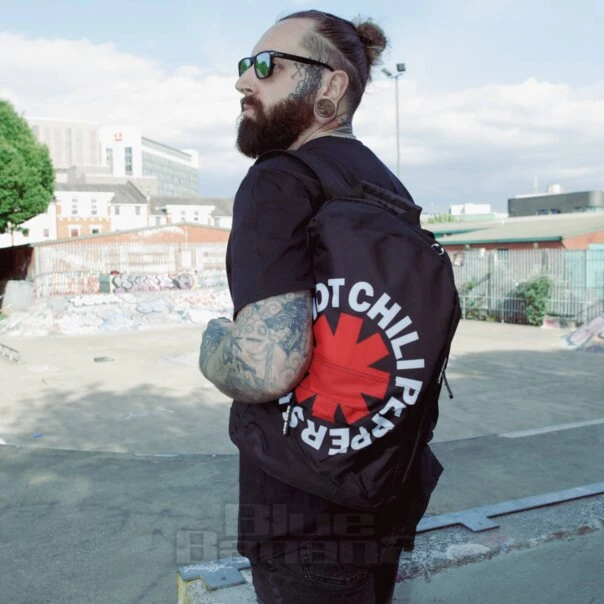 Rocksax Red Hot Chili Peppers Asterix Backpack (Black) 3 Rocksax Red Hot Chili Peppers Asterix Backpack (Black) - Image 3