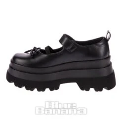 KOI FOOTWEAR Koi Obsidian Trident Shoes (Black) -Alternative Clothing Store 2f3cf6f85d24cb730476bcc76b84