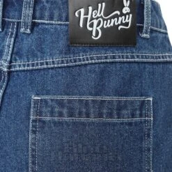Hell Bunny Cameron Jeans (Blue) -Alternative Clothing Store 31557cfe371131994a556ad07df7