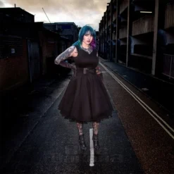 Bleeding Heart Sleeveless Skater Dress (Black) -Alternative Clothing Store 350ee4a20d4532b7d594205b239d 152138 b