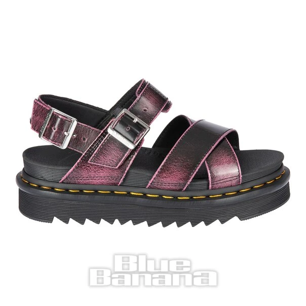 Dr. Martens Dr Martens Voss II Two Tone Vegan Rub Off Sandals (Black) 2 Dr. Martens Dr Martens Voss II Two Tone Vegan Rub Off Sandals (Black) - Image 2