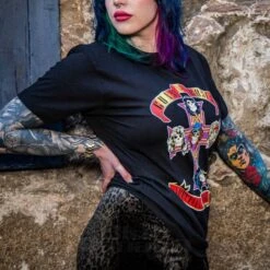 Official Guns N Roses Appetite T Shirt (Black) -Alternative Clothing Store 3ca1b50db21470052cd436b5a91b gunsnroses tshirt 2
