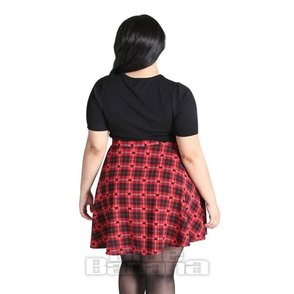 Hell Bunny Date Night Skirt (Red/Black) 6 Hell Bunny Date Night Skirt (Red/Black) - Image 6