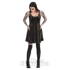 Banned Vixen Leopard Print Dress (Black) -Alternative Clothing Store 4593cd87e13db02c7576bc68ac2e