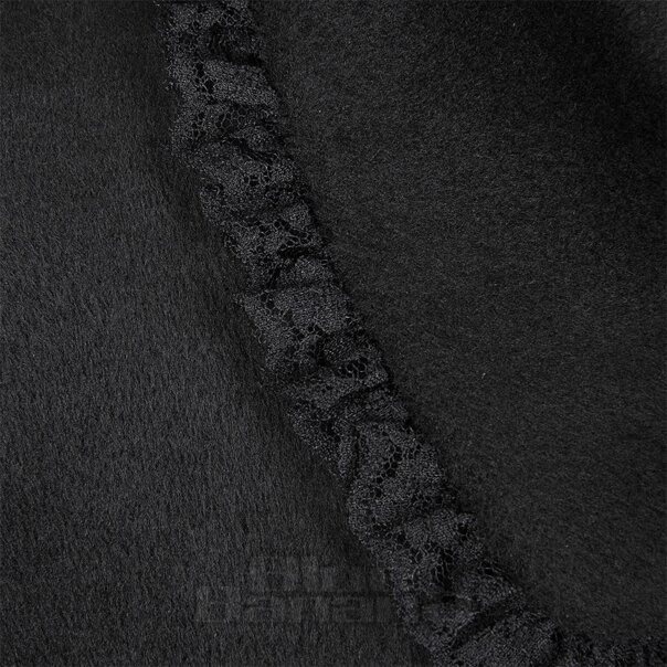 Bleeding Heart Lace Trim Coat (Black) 6 Bleeding Heart Lace Trim Coat (Black) - Image 6