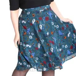 Hell Bunny Sianna Chiffon Skirt (Teal Blue) 15 Hell Bunny Sianna Chiffon Skirt (Teal Blue) -Alternative Clothing Store 49768a7419855ec0efe0dc657da1