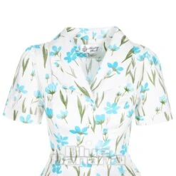 Bleeding Heart Front Buttons Dress (White/Blue) -Alternative Clothing Store 4ae77ef893f49e75736c6007b769 152114 c