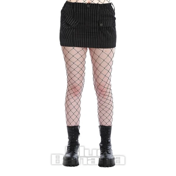 Banned Eudora Pin Stripe Skirt (Black) 3 Banned Eudora Pin Stripe Skirt (Black) - Image 3