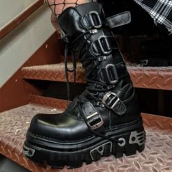 New Rock M.474-S1 Reactor Boots (Black) 15 New Rock M.474-S1 Reactor Boots (Black) -Alternative Clothing Store 5265 m 474 s1 g