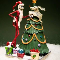 Nightmare Before Christmas Decking The Halls Santa Jack & Zero Figurine -Alternative Clothing Store 54eef20cc10be240c8913262c316 nbx 3 story