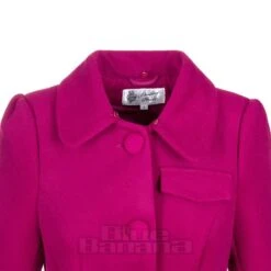 Bleeding Heart Fur Collar Coat (Pink) -Alternative Clothing Store 56fc2b17b72ce91bb153644ef5c5