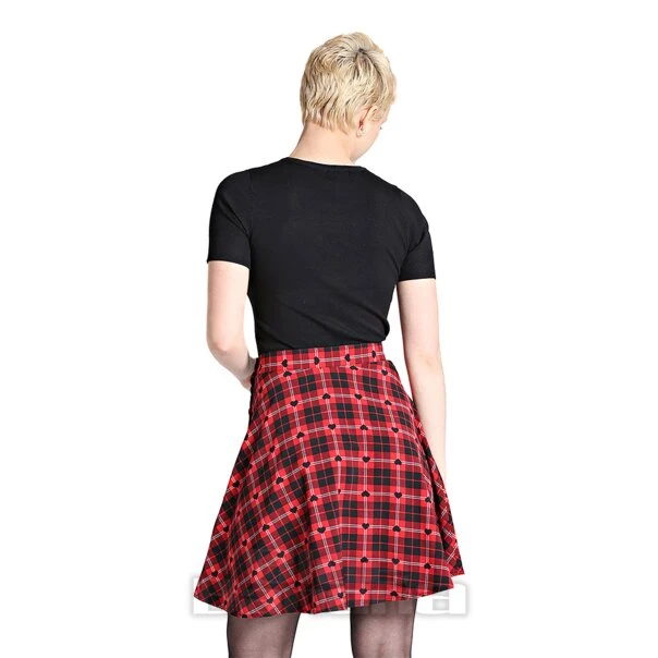 Hell Bunny Date Night Skirt (Red/Black) 3 Hell Bunny Date Night Skirt (Red/Black) - Image 3
