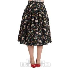 Banned Anchor Pinup Skirt (Black)