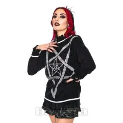 Jawbreaker Pentagram Star Oversized Jumper (Black) 7 Jawbreaker Pentagram Star Oversized Jumper (Black) -Alternative Clothing Store 5e80ffcfea87cb02782b489d6977 150702 b