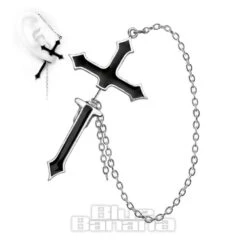 Alchemy Gothic Impalare Cross Earring (Single)