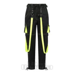 Banned Strap Trousers (Black/Green)
