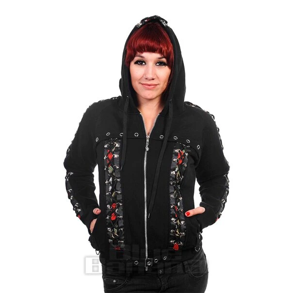 Banned Pixie Skull Hoodie (Black) 3 Banned Pixie Skull Hoodie (Black) - Image 3