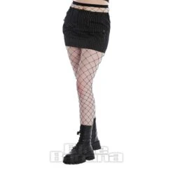 Banned Eudora Pin Stripe Skirt (Black)