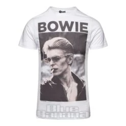 Official David Bowie Smoking T Shirt (White)