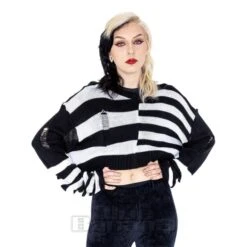 Heartless Layla Top (Black/White)