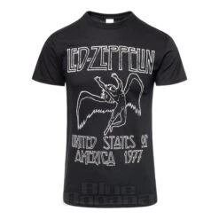 Official Led Zeppelin US 77 T Shirt (Black)