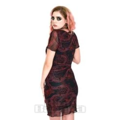 Jawbreaker Skeleton Snake Mesh Dress (Black/Red) 8 Jawbreaker Skeleton Snake Mesh Dress (Black/Red) -Alternative Clothing Store 67967a89f12e4f5f42f95939b76f 150634 c