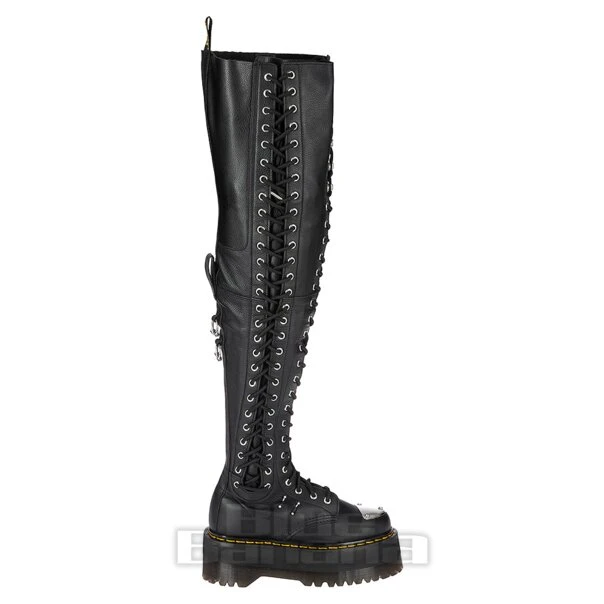Dr. Martens Dr Martens 28-Eye XTRM Max Virginia Knee-High Platform Boots (Black) 2 Dr. Martens Dr Martens 28-Eye XTRM Max Virginia Knee-High Platform Boots (Black) - Image 2