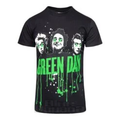 Official Green Day Drips T Shirt (Black)