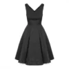 Bleeding Heart Sleeveless Skater Dress (Black)
