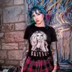 Official Britney T-Shirt (Black) -Alternative Clothing Store 6f49cad575271cf1e603bbb4ce99 britney black