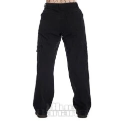Banned Wide Leg Denim Trousers (Black) -Alternative Clothing Store 702d9cae34aa7a31b508e88b9142