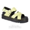 Dr. Martens Dr Martens Voss II Distressed Patent Sandals (Lime Green)