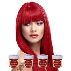 La Riche Directions Colour Hair Dye 4 Pack 100ml (Poppy Red)