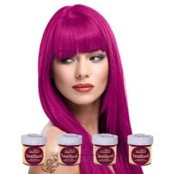 La Riche Directions Colour Hair Dye 4 Pack 100ml (Cerise Pink)