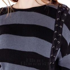 Vixxsin Esmerelda Striped Jumper Dress (Black/Grey) -Alternative Clothing Store 77bd3887a586fe6ef68a46aeae95 151831 e