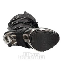 New Rock M-PUNK001-C1 Heeled Boots (Black) 14 New Rock M-PUNK001-C1 Heeled Boots (Black) -Alternative Clothing Store 77cde8d0ca24986294d0676583c7