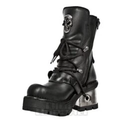 New Rock M.1044-S1 M8 Heeled Boots (Black) -Alternative Clothing Store 78970 m 1044 s1 c