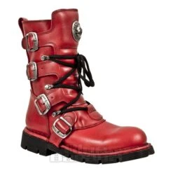 New Rock M.1473-S12 Comfort Light Calf Boots (Red)