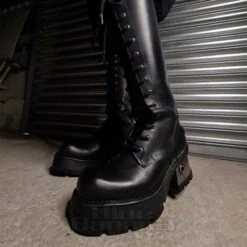 New Rock M.236-S1 M8 High Boots (Black) -Alternative Clothing Store 79529 m 236 s1 h