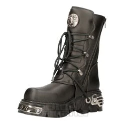 New Rock M.373-S7 Reactor Vegan Boots (Black) -Alternative Clothing Store 79917 b v2