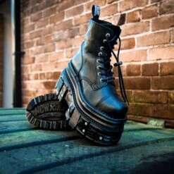 New Rock M.NEWMILI083CCT-C4 Boots (Black) -Alternative Clothing Store 7cf5e04c1281b221a880b9caab2b newrock military platform boots 3