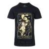 Nightmare Before Christmas Jack & Sally Lovers T-Shirt (Black/Gold)