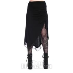 Banned Ruched Mini Skirt (Black)