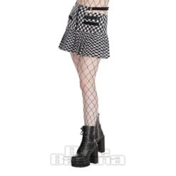 Banned Delgado Skirt (White/Black) -Alternative Clothing Store 805038bf27a40e1a0529d9d51e08