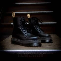 Dr. Martens Dr Martens Vegan Jadon II Boots (Mono Black) -Alternative Clothing Store 811659d9a1ece5920eb8fa5d8214 dm vegan jadon 2 mono 2