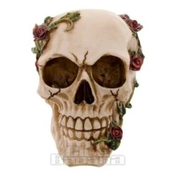Nemesis Now Rose Beyond Skull Figurine (15cm) -Alternative Clothing Store 82488 c v2